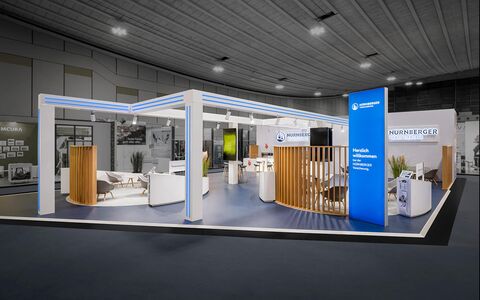 Fotograf & Messefotograf in Dortmund zur Messe DKM. Zu sehen ist der Messestand der Nürnberger Versicherung aus dem Jahr 2023.
